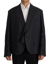 Dolce & Gabbana Blue Linen Formal Mens Blazer Jacket -   -  Dolce & Gabbana.